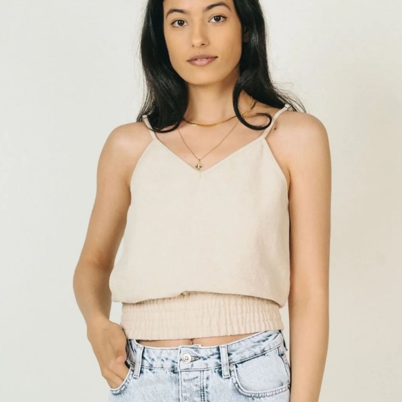 NWT JACKSON ROWE Rarity Linen blend Tank - Picture 2 of 9